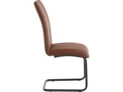 Chaises De Salle à Manger Rembourrées Lot De 2 En PU Cognac -Deco.fr Soldes Boutique chaise 21692523