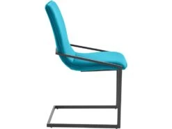 Lot De 2 Chaises De Salle à Manger Rembourrées En Velours Pétrole -Deco.fr Soldes Boutique chaise 21693247