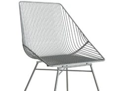 Chaise De Salle à Manger En Métal Gris -Deco.fr Soldes Boutique chaise 21697611