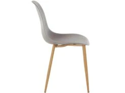 Chaise Miller 4pk Gris Clair PlastOak -Deco.fr Soldes Boutique chaise 21697647