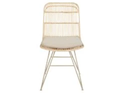 Uyuni - Lot De 2 Chaises Design En Rotin Pieds Beiges - Couleur - Naturel -Deco.fr Soldes Boutique chaise 21882715