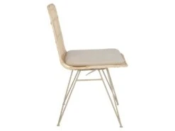 Uyuni - Lot De 2 Chaises Design En Rotin Pieds Beiges - Couleur - Naturel -Deco.fr Soldes Boutique chaise 21882719