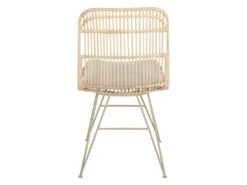 Uyuni - Lot De 2 Chaises Design En Rotin Pieds Beiges - Couleur - Naturel -Deco.fr Soldes Boutique chaise 21882725