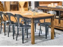 Lot De 2 Chaises Métal Gris Avec Perforations Sur L'assise - METALICA 6 Lot De 2 Chaises Métal Gris Avec Perforations Sur L'assise - METALICA -Deco.fr Soldes Boutique chaise 21966509