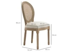 Lot De 2 Chaises Louis XVI Cannage VERSAILLES Lin Beige 7 Lot De 2 Chaises Louis XVI Cannage VERSAILLES Lin Beige -Deco.fr Soldes Boutique chaise 21988547