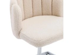 Lot De 2 Chaises Godole - Structure En L - Dossier En Forme De Pétale - Cachemire - Beige & Argent -Deco.fr Soldes Boutique chaise 22125377