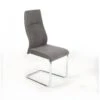 Chaise OLIVIER Design En Métal Et Tissu Coloris Gris - Lot De 4 -Deco.fr Soldes Boutique chaise 22128429