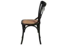 Chaise En Bois Noire Villa Florence - Bistrot -Deco.fr Soldes Boutique chaise 22134877