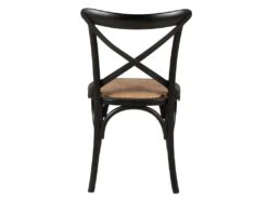 Chaise En Bois Noire Villa Florence - Bistrot -Deco.fr Soldes Boutique chaise 22134879