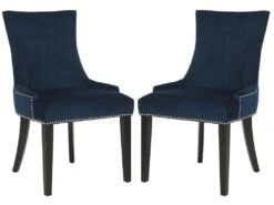 Chaise Bleu Marine 63 X 56 X 92.45 Cm - Marcelina