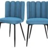 Chaise Rosy En Velours Bleu (lot De 2) -Deco.fr Soldes Boutique chaise 22352401