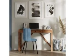 Chaise Rosy En Velours Bleu (lot De 2) -Deco.fr Soldes Boutique chaise 22352403