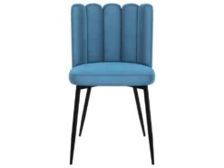 Chaise Rosy En Velours Bleu (lot De 2) -Deco.fr Soldes Boutique chaise 22352409