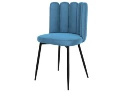 Chaise Rosy En Velours Bleu (lot De 2) -Deco.fr Soldes Boutique chaise 22352411