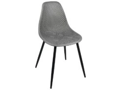 KAYELLES Lot De 4 Chaises De Cuisine Nid D’abeille OTA (Gris) -Deco.fr Soldes Boutique chaise 22365565