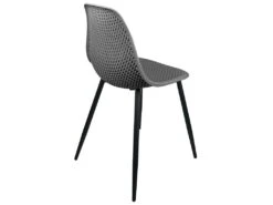 KAYELLES Lot De 4 Chaises De Cuisine Nid D’abeille OTA (Gris) -Deco.fr Soldes Boutique chaise 22365567
