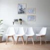 Lot De 4 Chaises Scandinaves NORA Blanches Avec Coussin - HAPPY GARDEN 10 Lot De 4 Chaises Scandinaves NORA Blanches Avec Coussin - HAPPY GARDEN -Deco.fr Soldes Boutique chaise 22366499