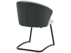 Lot De 2 Chaises De Salle à Manger - Tissu En Sherpa - Gris -Deco.fr Soldes Boutique chaise 22477355