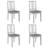Lot De 4 Chaises De Salle à Manger Cuisineà Dîner Avec Coussins Gris Bois Solide CDS022102 11 Lot De 4 Chaises De Salle à Manger Cuisineà Dîner Avec Coussins Gris Bois Solide CDS022102 -Deco.fr Soldes Boutique chaise 22477853