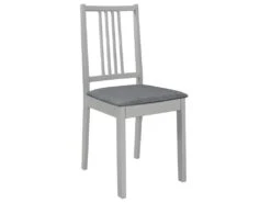 Lot De 4 Chaises De Salle à Manger Cuisineà Dîner Avec Coussins Gris Bois Solide CDS022102 -Deco.fr Soldes Boutique chaise 22477855