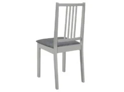 Lot De 4 Chaises De Salle à Manger Cuisineà Dîner Avec Coussins Gris Bois Solide CDS022102 -Deco.fr Soldes Boutique chaise 22477861