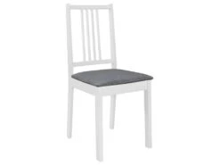 Lot De 6 Chaises De Salle à Manger Cuisineà Dîner Avec Coussins Blanc Bois Solide CDS022954 -Deco.fr Soldes Boutique chaise 22477865