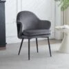 Chaise - Coutures En Tissu Et Cuir PU - Siège Amovible - Gris -Deco.fr Soldes Boutique chaise 22690779