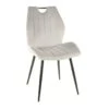 Chaise En Velours 51 X 46 X 91 Cm - Gris Clair -Deco.fr Soldes Boutique chaise 22741905