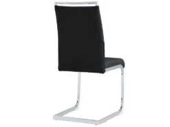 Lot De 2 Chaises De Salle à Manger - Dossier En Similicuir Et Lin - Noir 7 Lot De 2 Chaises De Salle à Manger - Dossier En Similicuir Et Lin - Noir -Deco.fr Soldes Boutique chaise 22801667