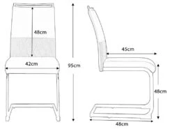 Lot De 2 Chaises De Salle à Manger - Dossier En Similicuir Et Lin - Noir 9 Lot De 2 Chaises De Salle à Manger - Dossier En Similicuir Et Lin - Noir -Deco.fr Soldes Boutique chaise 22801671