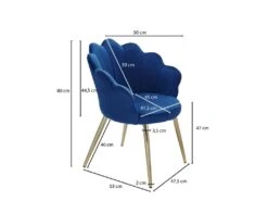 Chaise De Salle à Manger Tulip Velours / Chaise De Cuisine Rembourrée En Métal Shell Chair 9 Chaise De Salle à Manger Tulip Velours / Chaise De Cuisine Rembourrée En Métal Shell Chair -Deco.fr Soldes Boutique chaise 22802883