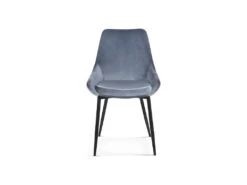 Chaise MICRA Velours Bleu, Dimensions: H86 X L49 X P61 Cm, Idéal Pour Un Salon De Prestige -Deco.fr Soldes Boutique chaise 22804181