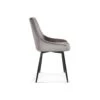 Chaise MICRA Velours Gris, Dimensions: H86 X L49 X P61 Cm, Idéal Pour Un Salon De Prestige -Deco.fr Soldes Boutique chaise 22804203