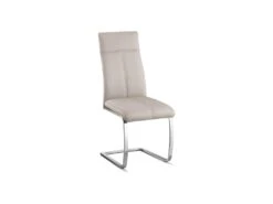 Chaise ALI PU Capuccino, Dimensions: H101 X L42 X P61 Cm, Idéal Pour Une Salle A Manger Unique