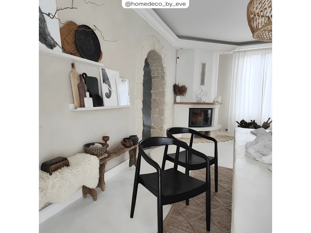 Chaise Lombok En Bois De Teck Noir 2 Chaise Lombok En Bois De Teck Noir – Image 2