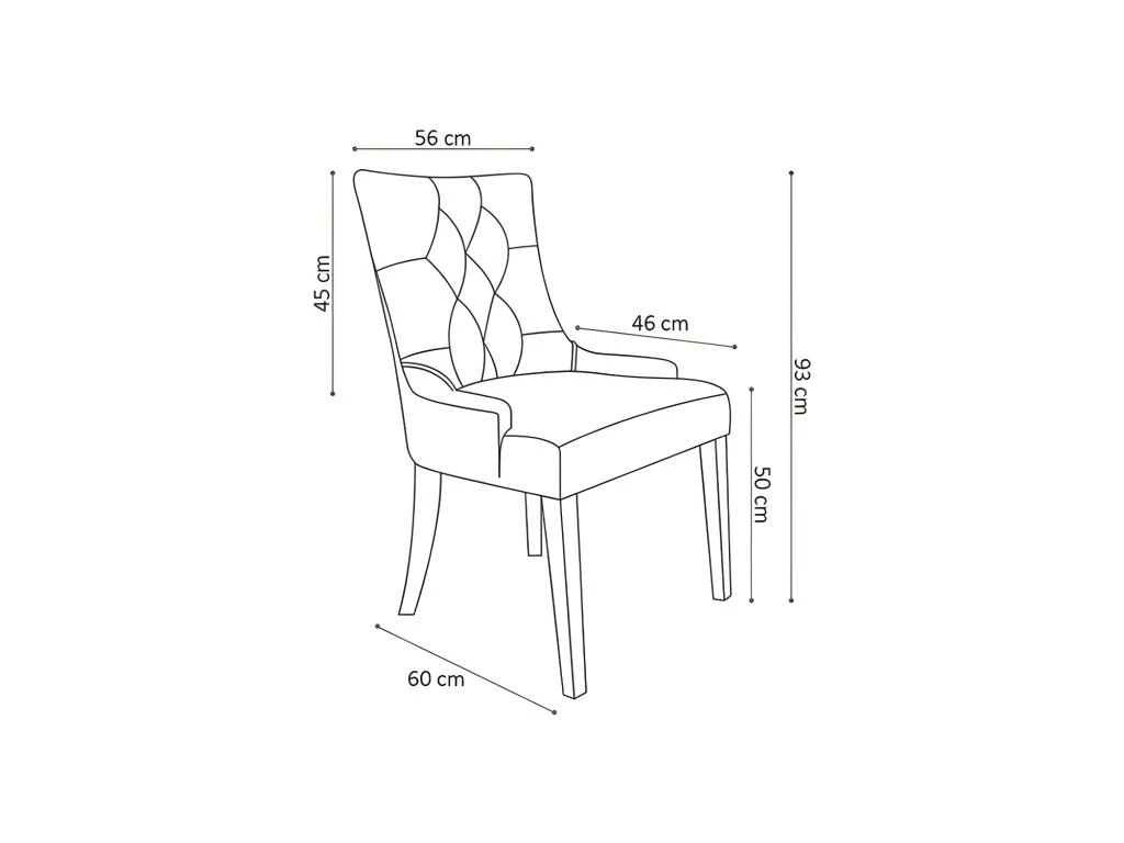 Chaise ROYA Velours Gris, Pieds Antique Brossé Bois, Dimension H93 X L57 X P60 Cm, Idéal Pour Votre Cuisine Ou Salle à Manger 2 Chaise ROYA Velours Gris, Pieds Antique Brossé Bois, Dimension H93 X L57 X P60 Cm, Idéal Pour Votre Cuisine Ou Salle à Manger – Image 2