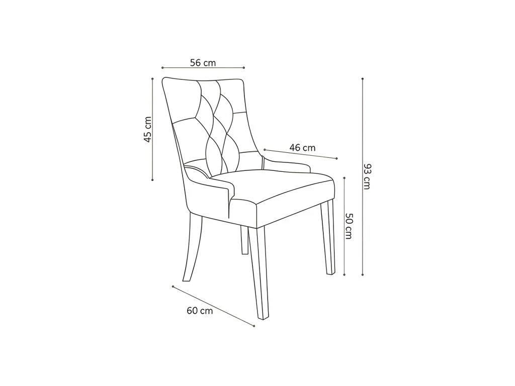 Chaise ROYA Velours Beige, Pieds Antique Brossé, Dimension H93 X L57 X P60 Cm, Idéal Pour Votre Cuisine Ou Salle à Manger 3 Chaise ROYA Velours Beige, Pieds Antique Brossé, Dimension H93 X L57 X P60 Cm, Idéal Pour Votre Cuisine Ou Salle à Manger – Image 3