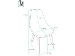 Lot De 2 Chaises Cuisine Style Scandinave NAO (noir) -Deco.fr Soldes Boutique chaise 23022077