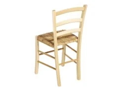 Lot De 2 Chaises PAYSANNE - Hêtre Massif & Paille De Riz - Teinte : Naturel -Deco.fr Soldes Boutique chaise 231681