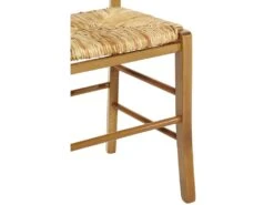 Lot De 2 Chaises PAYSANNE - Hêtre Massif & Paille De Riz - Teinte : Chêne -Deco.fr Soldes Boutique chaise 232119