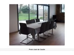 Lot De 4 Chaises LIRICA - Simili Gris 19 Lot De 4 Chaises LIRICA - Simili Gris -Deco.fr Soldes Boutique chaise 257499