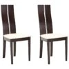 Lot De 2 Chaises SALENA - Hêtre Massif Coloris Wengé -Deco.fr Soldes Boutique chaise 259607