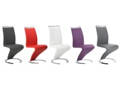 Lot De 2 Chaises TWIZY - Simili Gris -Deco.fr Soldes Boutique chaise 266999