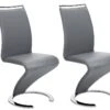 Lot De 2 Chaises TWIZY - Simili Gris -Deco.fr Soldes Boutique chaise 267025