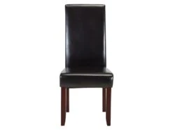 Lot De 2 Chaises ROVIGO - Simili Marron Brillant - Pieds Bois Foncé 12 Lot De 2 Chaises ROVIGO - Simili Marron Brillant - Pieds Bois Foncé -Deco.fr Soldes Boutique chaise 268703