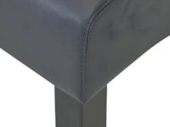 Lot De 6 Chaises ROVIGO - Simili Gris Mat - Pieds Bois Noir 14 Lot De 6 Chaises ROVIGO - Simili Gris Mat - Pieds Bois Noir -Deco.fr Soldes Boutique chaise 268805