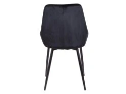 Lot De 6 Chaises - Velours Et Métal Noir - Noir - MASURIE -Deco.fr Soldes Boutique chaise 283235