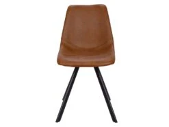 Lot De 6 Chaises LUBINE - Simili - Caramel -Deco.fr Soldes Boutique chaise 284281