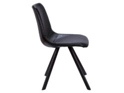 Lot De 6 Chaises LUBINE - Simili - Noir -Deco.fr Soldes Boutique chaise 284319