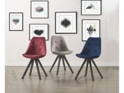 Lot De 2 Chaises Scandinaves ANEYA - Velours & Pieds Hévéa - Beige 13 Lot De 2 Chaises Scandinaves ANEYA - Velours & Pieds Hévéa - Beige -Deco.fr Soldes Boutique chaise 310577 1